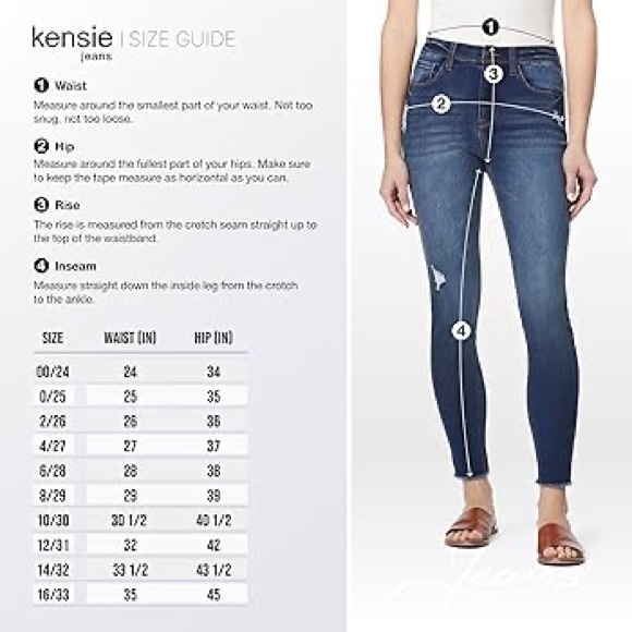 kensie Jeans The Kelsey Vintage Luxe High Rise Distressed Skinny - Picture 9 of 9